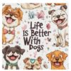 Útsaumur - life is better with dogs