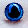Öryggisaugu - Öryggisaugu 8mm blá