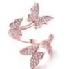 Garnhjálpari/garnleiðari - fidrildi rosa gold