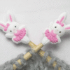 Lykkjustopparar - ballerina bunny