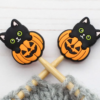 Lykkjustopparar - Cat in pumkin