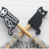 Lykkjustopparar - Skeleton cat
